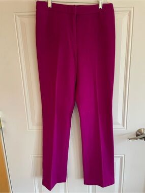 French Connection Bright Fuchsia/Magenta Straight Leg Trousers/Pants, Sz 6! 🍁